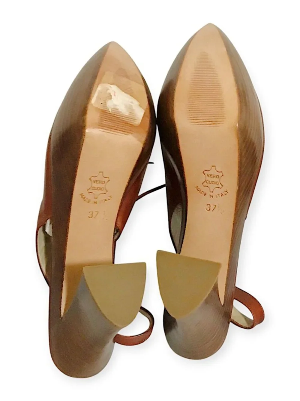 Vintage Michel Perry Sculptural Slingback Pumps, Archival Footwear size 37.5 EU